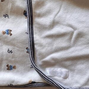 Ralph Lauren Polo Bear baby blanket